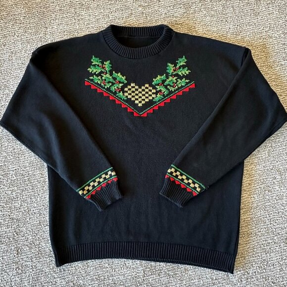 VTG Embellished Christmas Sweater - Picture 1 of 7
